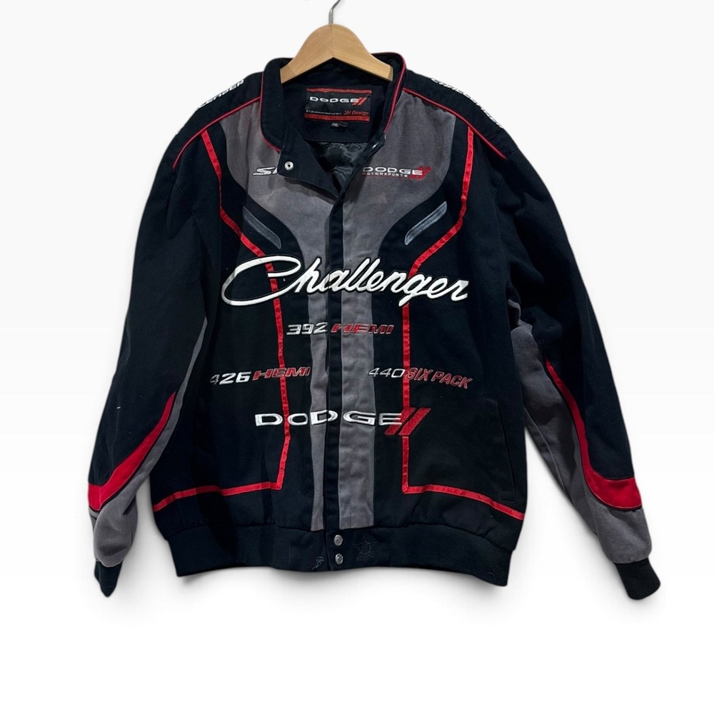 JH Design Dodge Challenger Mopar HEMI 392 426 Racing Jacket Mens 2XL